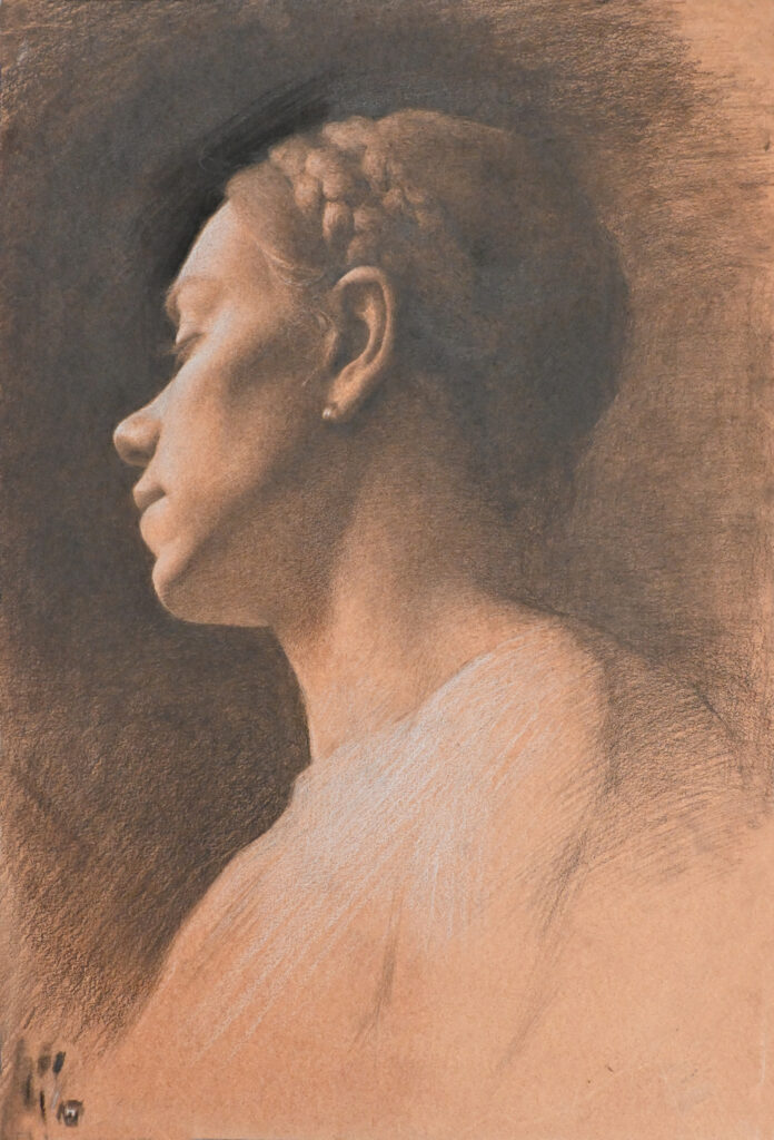 Mina Mohtasham, Katie, drawing, 2022. Image courtesy the artist